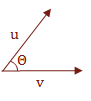 Extract angle from dot product